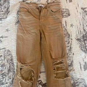 Vervet cropped straight leg jeans